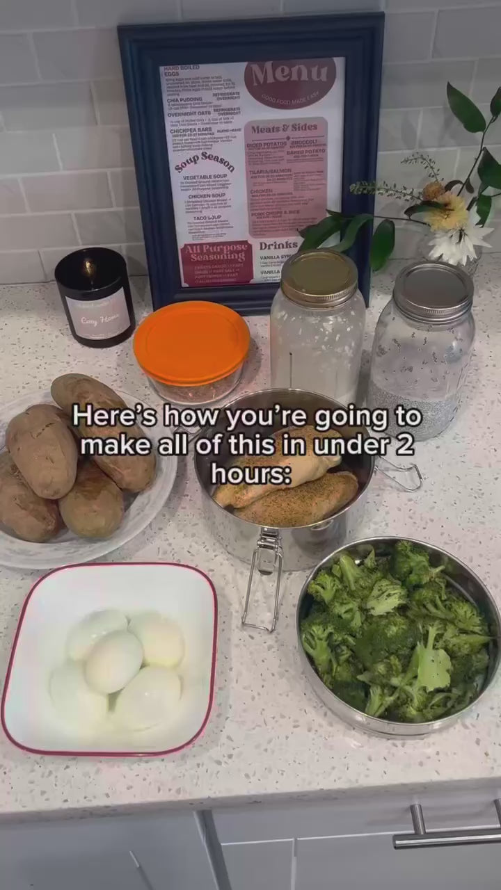Meal Prep Menu — Instant Download PDF